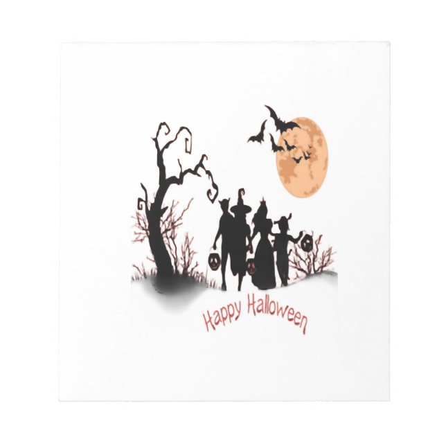 Happy Halloween Notepad (Front)