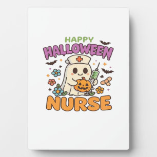 Happy Halloween Nurse Shirt � Cute Spooky Medical Plaque