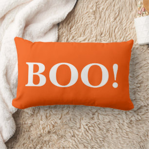 Happy Halloween Orange Boo! Lumbar Cushion