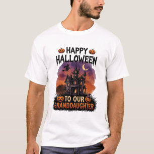Happy Halloween Our Granddaughter Haunted House Wi T-Shirt