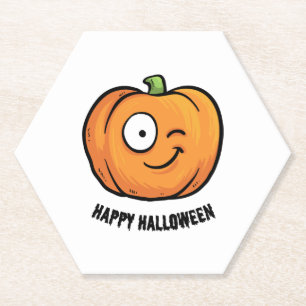 Happy Halloween Paper Coaster