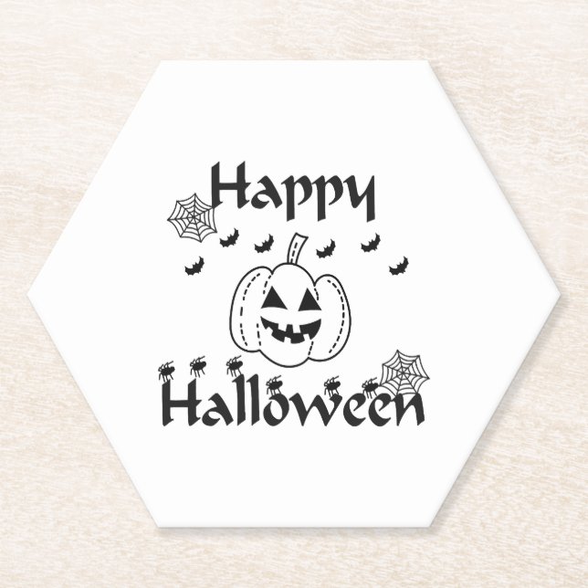 Happy Halloween                                    Paper Coaster (Front)