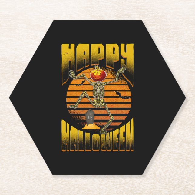 Happy Halloween                                    Paper Coaster (Front)