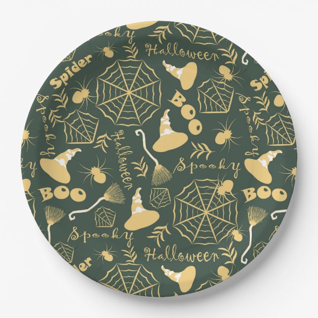 Happy Halloween Paper Plate (Front)