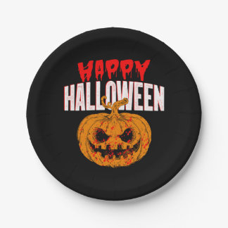 Happy Halloween   Paper Plate
