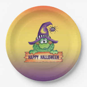 Happy Halloween Paper Plate