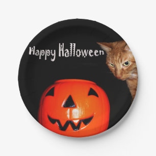 Happy Halloween Paper Plate