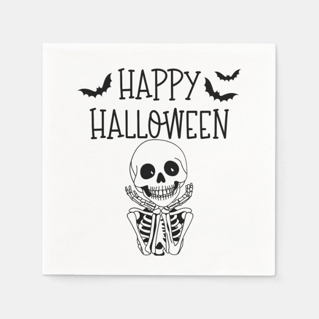 Happy Halloween Paper towel Napkin (Front)