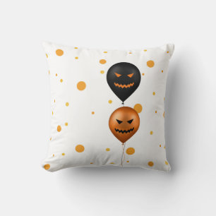 Happy Halloween Party Balloons Cushion