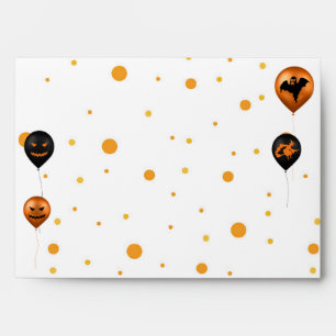 Happy Halloween Party Balloons Envelope
