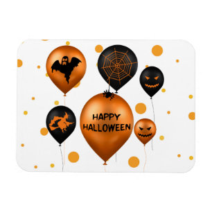 Happy Halloween Party Balloons Magnet
