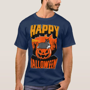Happy Halloween Party Cute Napping Kawaii French B T-Shirt