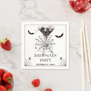 Happy Halloween Party Drink Cocktail Napkin
