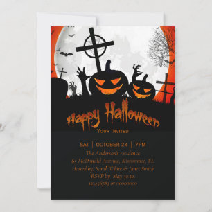 happy Halloween party invitation