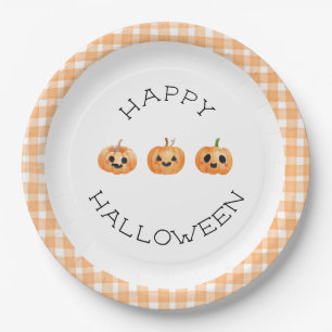 Happy Halloween Party Jack-o’-lantern Paper Plate