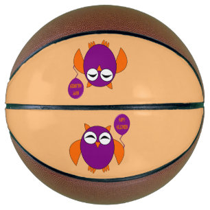 Happy Halloween Party Owl Basketballs