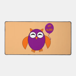 Happy Halloween Party Owl Desk Mat