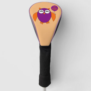 Happy Halloween Party Owl Golf Driver Cover