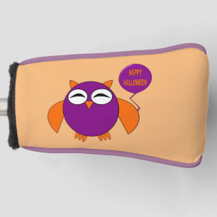 Happy Halloween Party Owl Golf Putter Cover