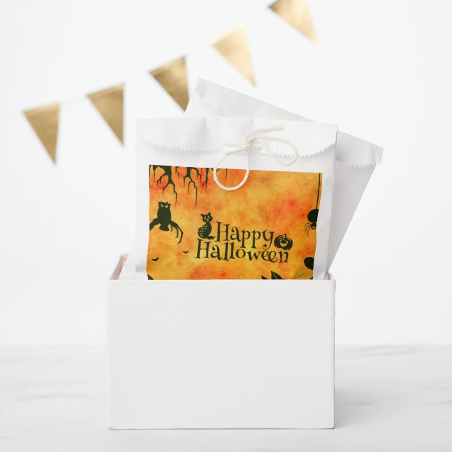 Happy Halloween Party Paper Favour Bags (Party)