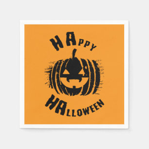 Happy Halloween Party Pumpkin Napkin