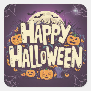 Happy Halloween - Party Square Sticker