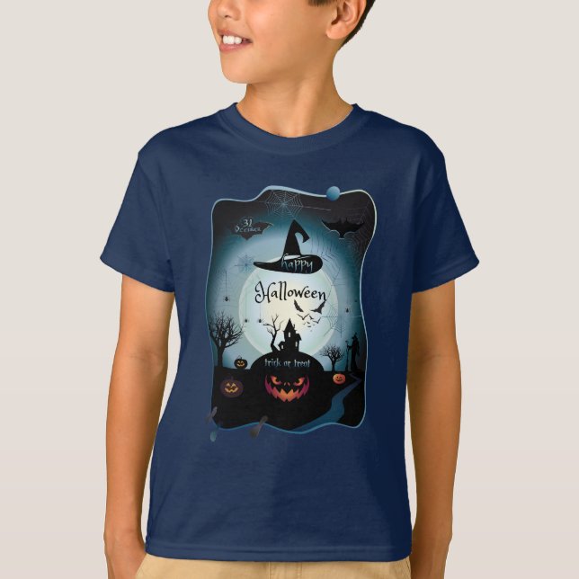 Happy Halloween Party "Treat or Trick" Night Event T-Shirt (Front)