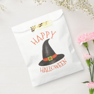 Happy Halloween Party Witch Costume Hat Favour Bag