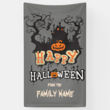 Happy Halloween Personalizable Family Name Custom