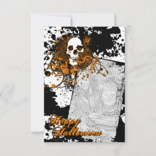 happy halloween photo card : hi-fi skull 2
