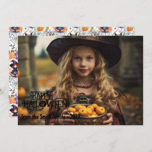 Happy Halloween Photo Card Season's Greetings