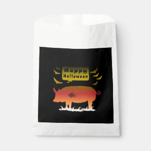 Happy Halloween Pig Favour Bag
