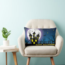 happy halloween pillow