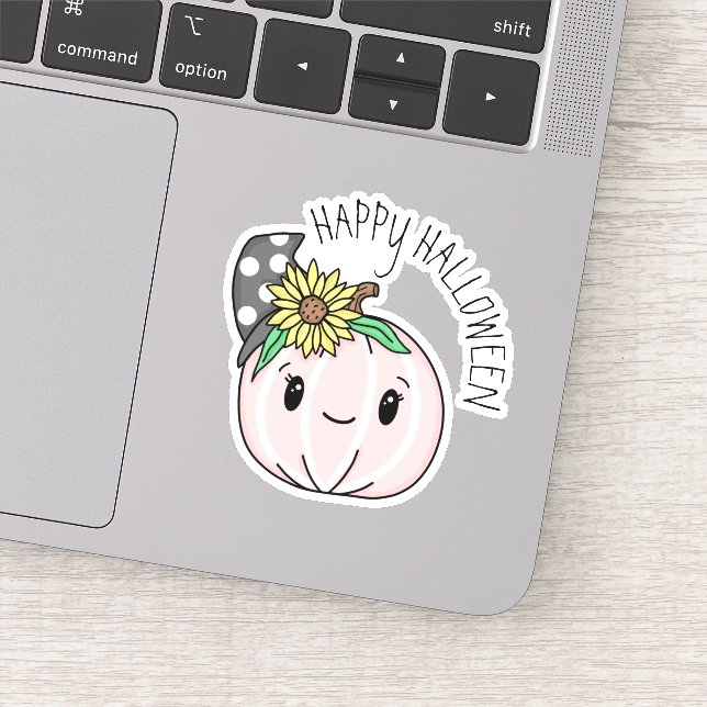 Happy Halloween | Pink Pumpkin and Polka Dots    (Detail)