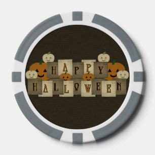 Happy Halloween Poker Chips