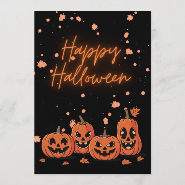 Happy Halloween Postcard (Front)