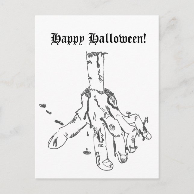 Happy Halloween Postcard (Front)