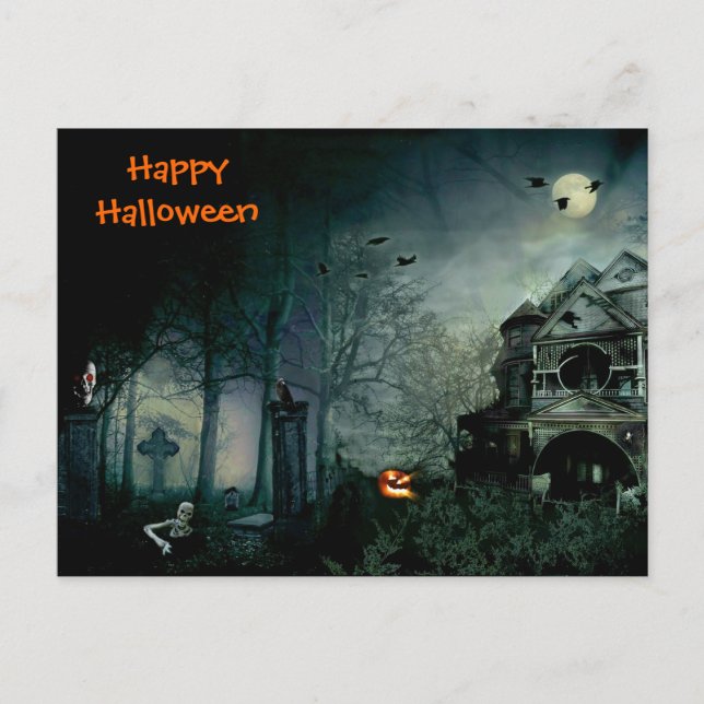 HAPPY HALLOWEEN POSTCARD (Front)