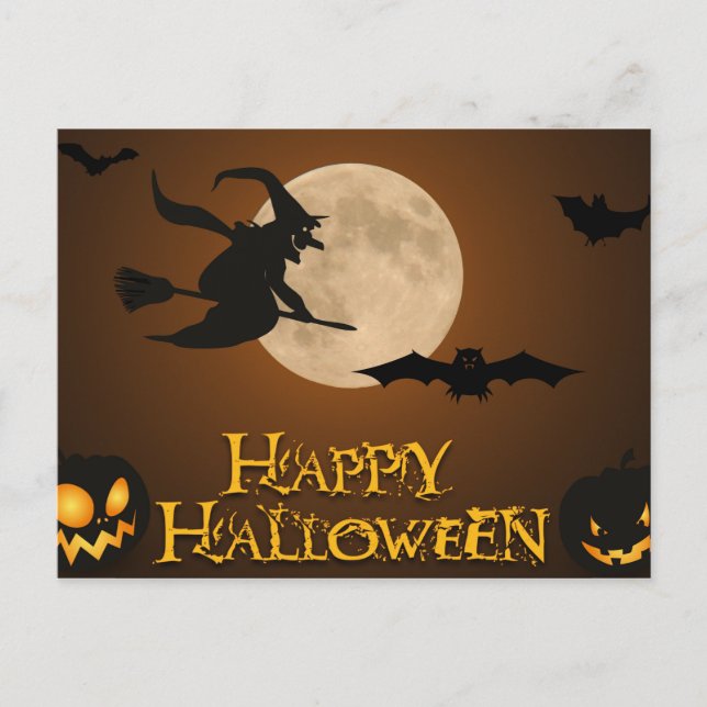 Happy Halloween Postcard (Front)
