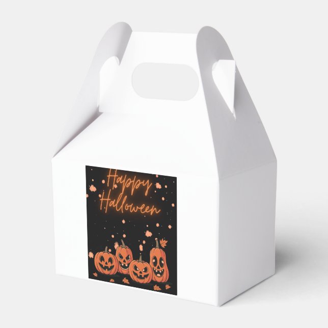 Happy Halloween Postcard Favour Box (Front Side)