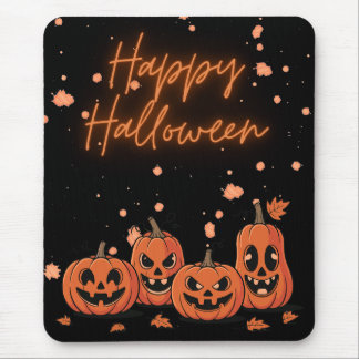 Happy Halloween Postcard Mouse Pad