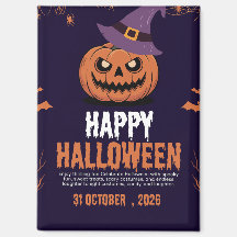 Happy Halloween Postcard, Spooky Halloween Greetin
