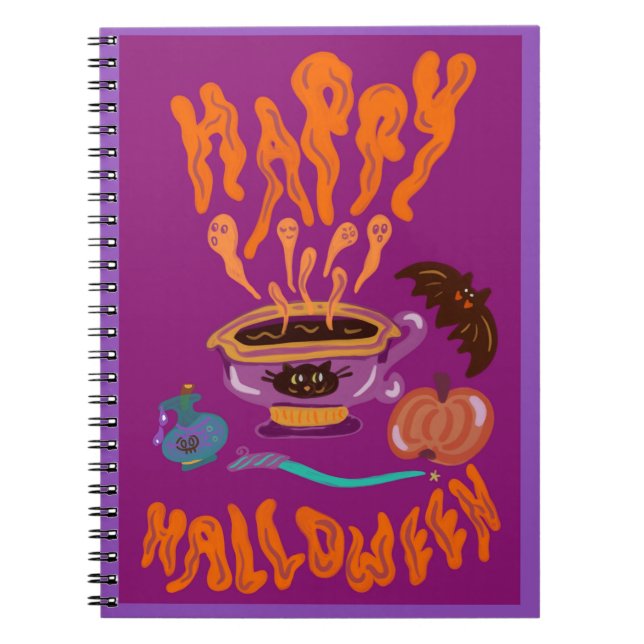 Happy Halloween potion coffee witche’s drink  Notebook (Front)
