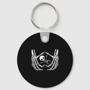 Happy Halloween Pregnant Baby Skeleton New Mum Spo Key Ring