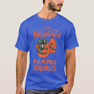 Happy Halloween Pumpkasaurus Funny Horror Costume T-Shirt