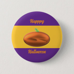 Happy Halloween Pumpkin  6 Cm Round Badge