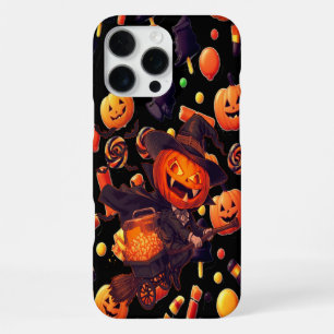 Happy Halloween Pumpkin Artwork iPhone 16 Pro Max Case