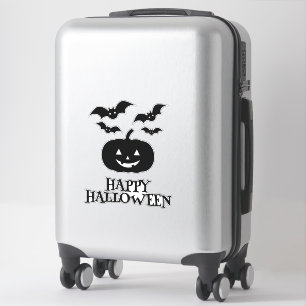 Happy Halloween Pumpkin Bat Minimal