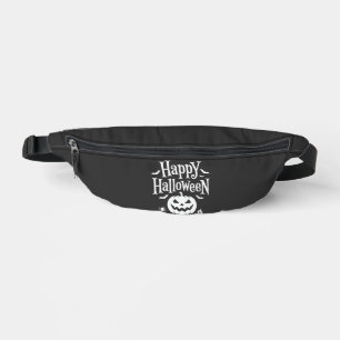 Happy Halloween Pumpkin Bat Spider Design Bum Bags
