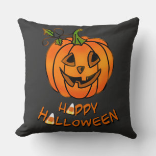 Happy Halloween   pumpkin   candy corn   Cushion